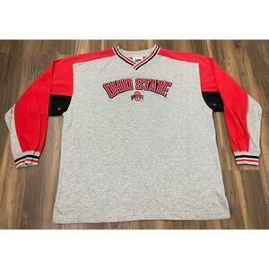 VTG Y2K Lee Sport Ohio State Buckeyes lightweight stitched pullover shirt, XL